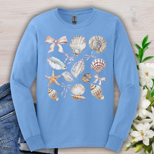 Coastal Seashells Long Sleeve Tee