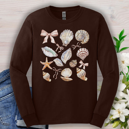 Coastal Seashells Long Sleeve Tee