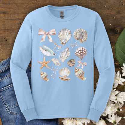 Coastal Seashells Long Sleeve Tee