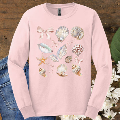 Coastal Seashells Long Sleeve Tee