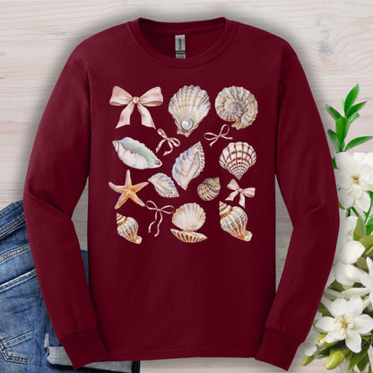Coastal Seashells Long Sleeve Tee