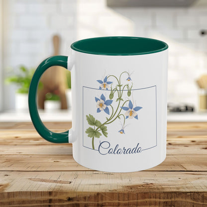 Colorado State Flower Mug - Rocky Mountain Columbine (11/15oz)