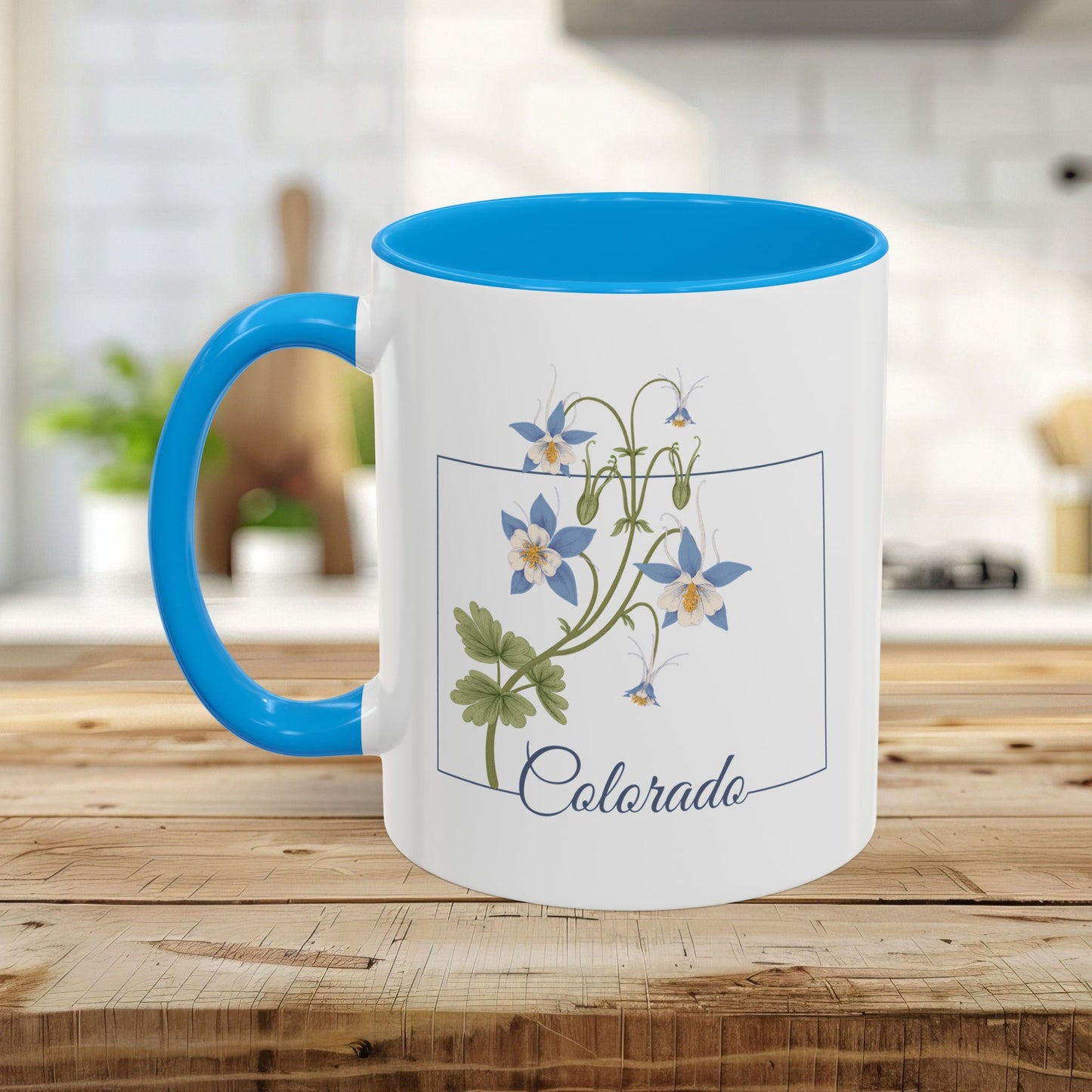 Colorado State Flower Mug - Rocky Mountain Columbine (11/15oz)