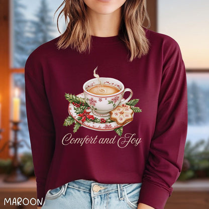 Comfort and Joy Christmas Tea Long Sleeve Tee