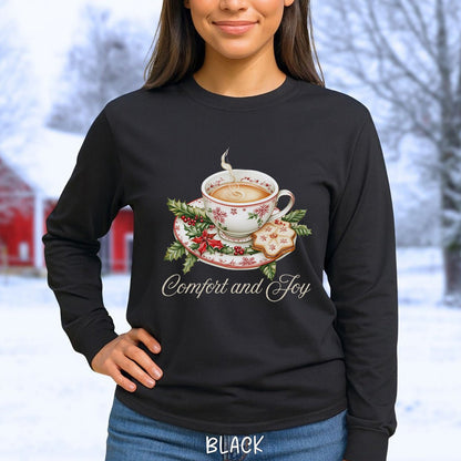 Comfort and Joy Christmas Tea Long Sleeve Tee