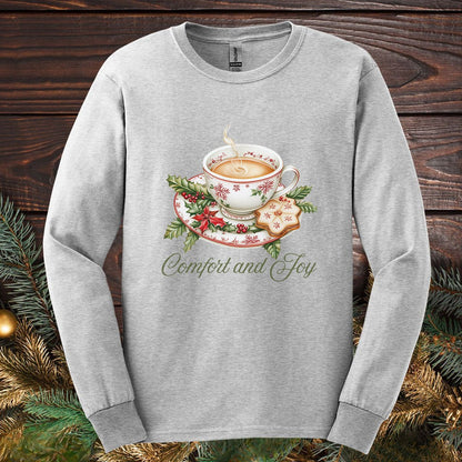 Comfort and Joy Christmas Tea Long Sleeve Tee