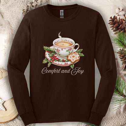 Comfort and Joy Christmas Tea Long Sleeve Tee