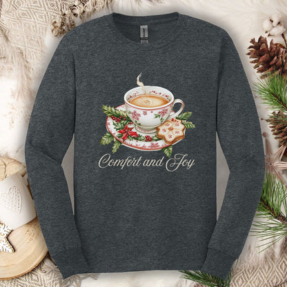 Comfort and Joy Christmas Tea Long Sleeve Tee
