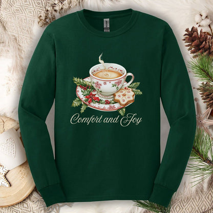 Comfort and Joy Christmas Tea Long Sleeve Tee