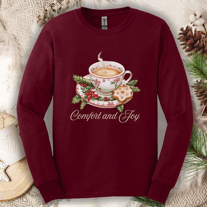Comfort and Joy Christmas Tea Long Sleeve Tee