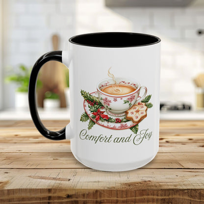 Comfort and Joy Christmas Tea Mug (11/15oz)