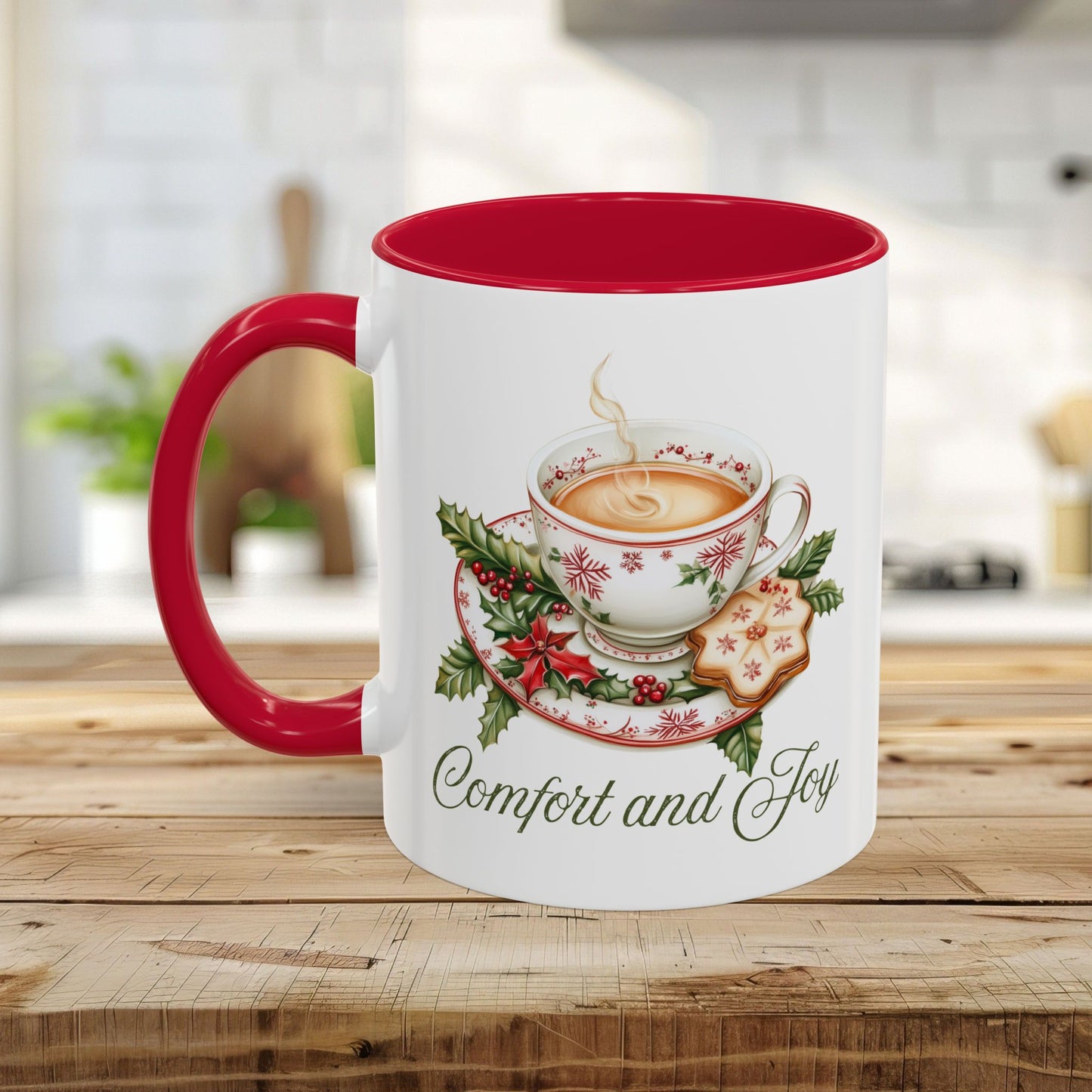 Comfort and Joy Christmas Tea Mug (11/15oz)