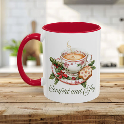 Comfort and Joy Christmas Tea Mug (11/15oz)