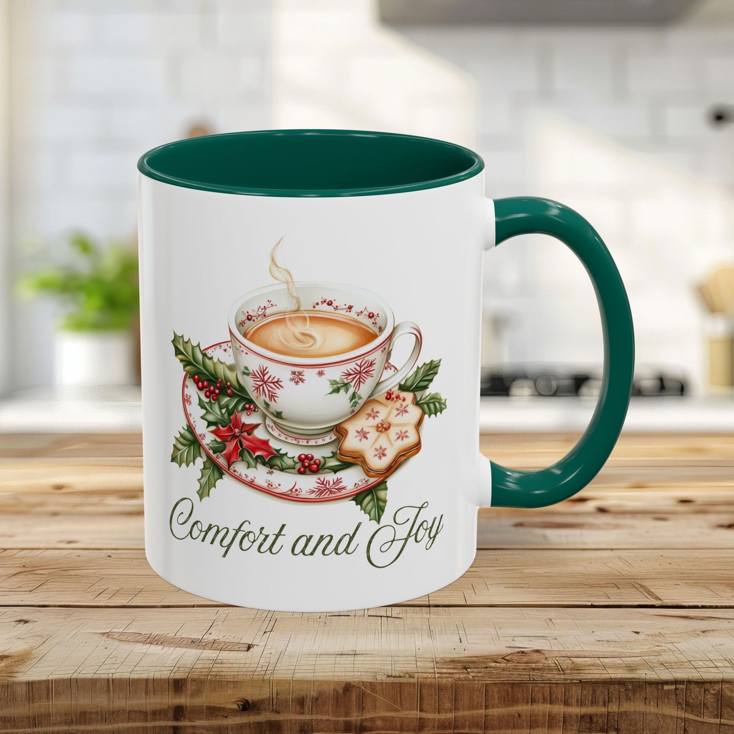 Comfort and Joy Christmas Tea Mug (11/15oz)