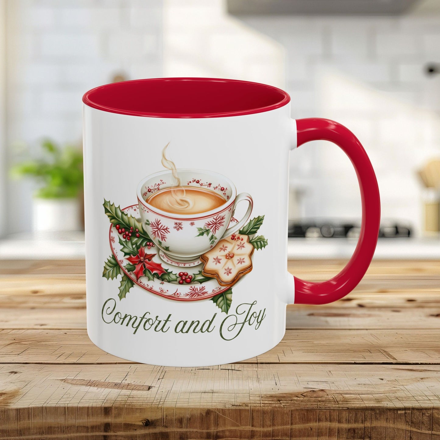 Comfort and Joy Christmas Tea Mug (11/15oz)
