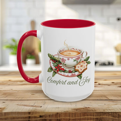 Comfort and Joy Christmas Tea Mug (11/15oz)