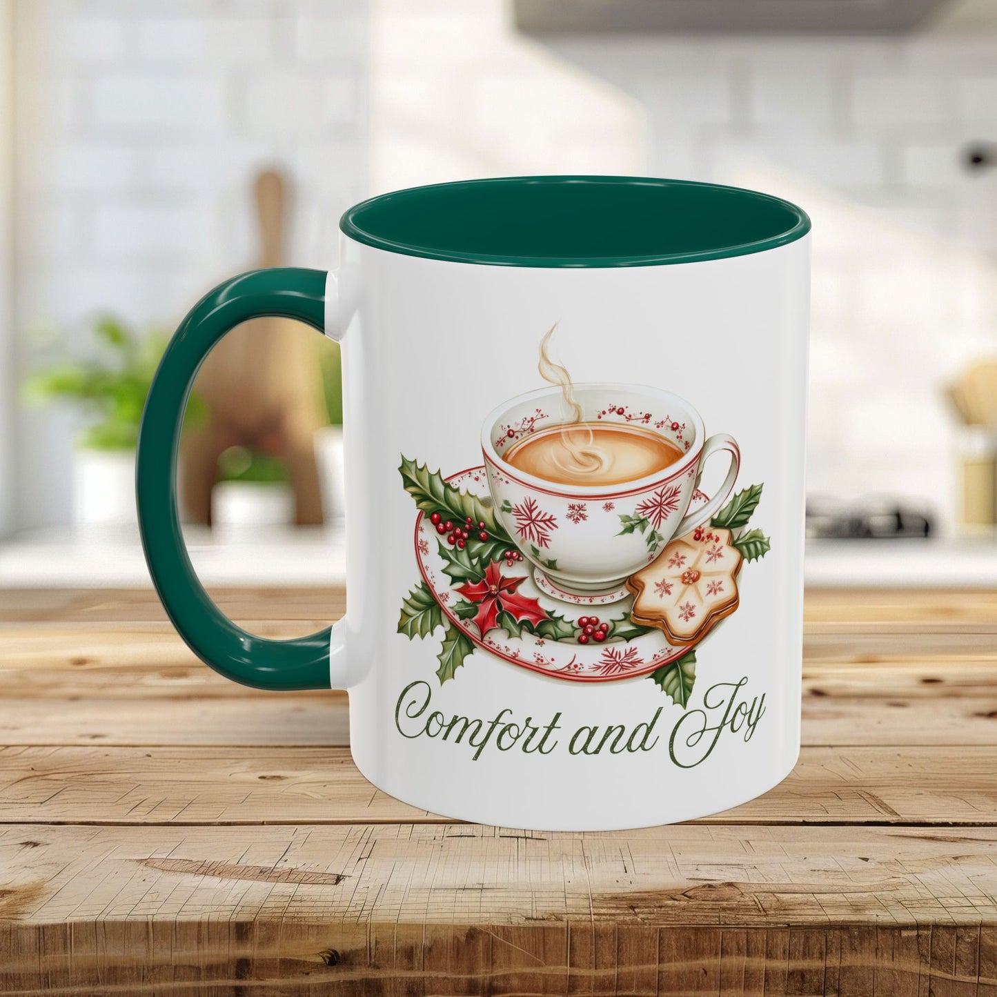 Comfort and Joy Christmas Tea Mug (11/15oz)