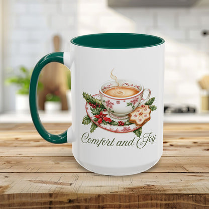 Comfort and Joy Christmas Tea Mug (11/15oz)