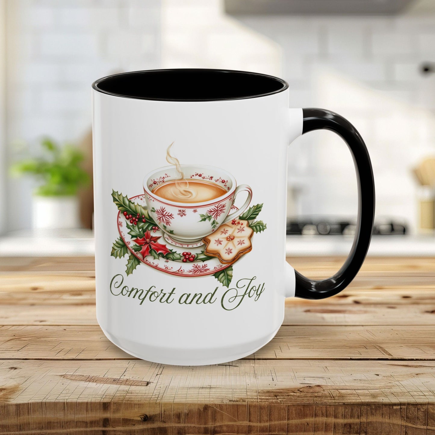 Comfort and Joy Christmas Tea Mug (11/15oz)