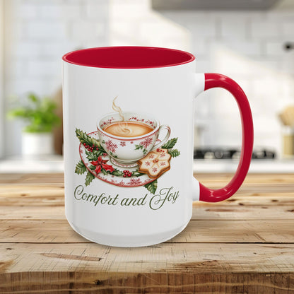 Comfort and Joy Christmas Tea Mug (11/15oz)