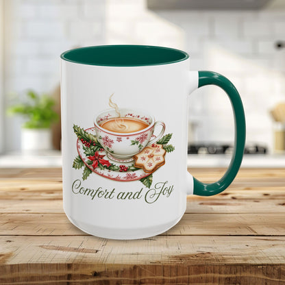 Comfort and Joy Christmas Tea Mug (11/15oz)