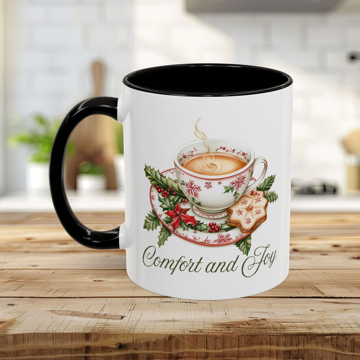 Comfort and Joy Christmas Tea Mug (11/15oz)