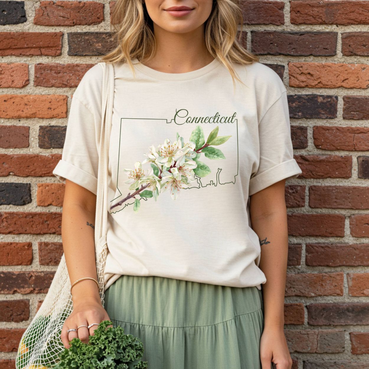 Connecticut State Flower T-Shirt — Mountain Laurel