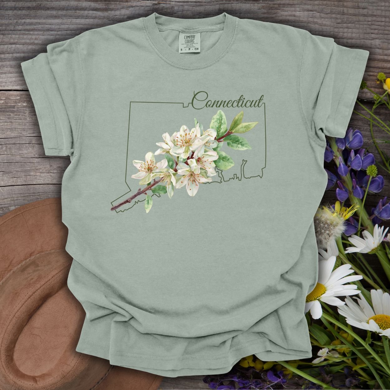 Connecticut State Flower T-Shirt — Mountain Laurel