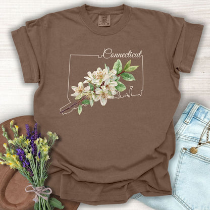 Connecticut State Flower T-Shirt — Mountain Laurel