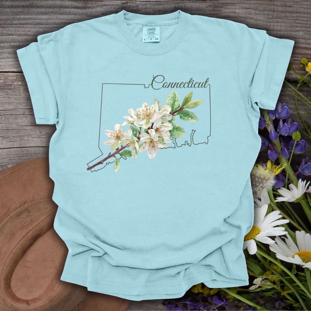 Connecticut State Flower T-Shirt — Mountain Laurel