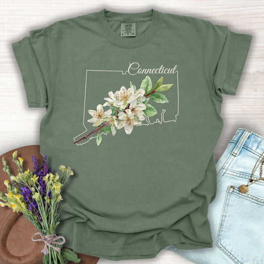Connecticut State Flower T-Shirt — Mountain Laurel