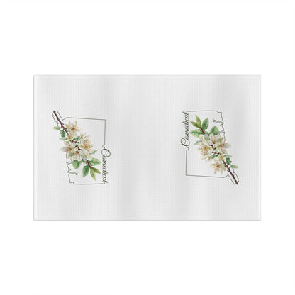 Connecticut State Flower Tea Towel — Mountain Laurel
