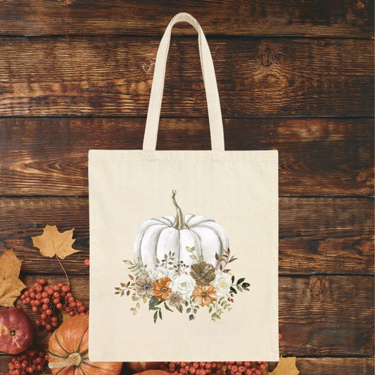 Cottage Core Pumpkin Tote Bag