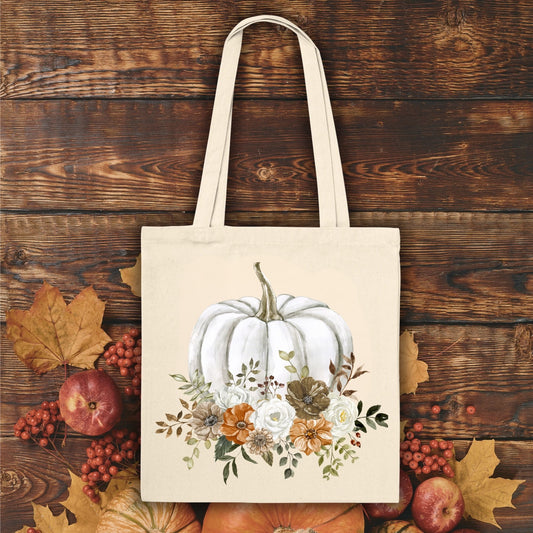 Cottage Core Pumpkin Tote Bag