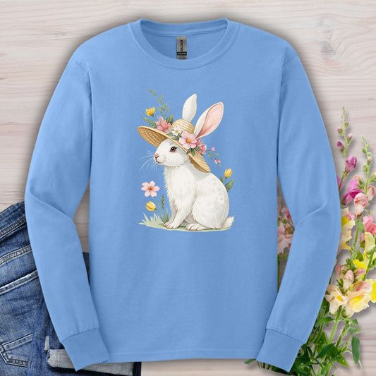 Cottagecore Easter Bunny Long Sleeve Tee