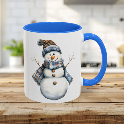 Country Blue Snowman Mug (11/15oz)