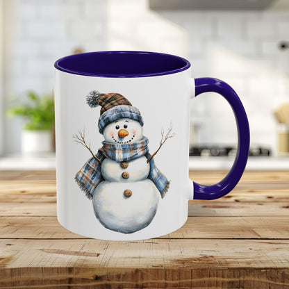 Country Blue Snowman Mug (11/15oz)