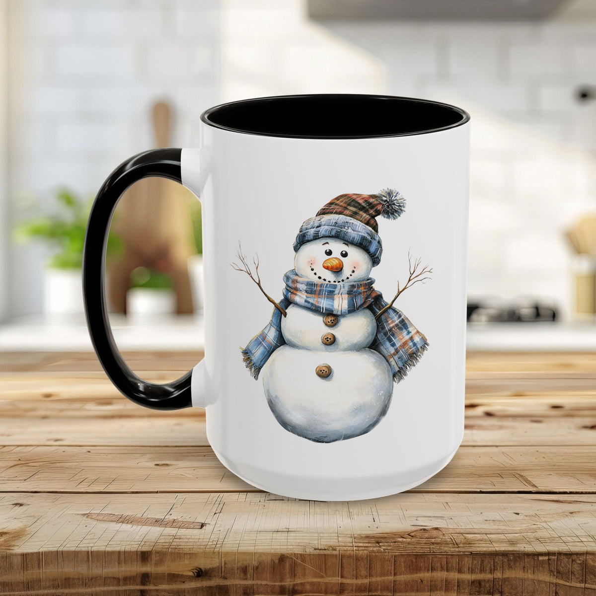 Country Blue Snowman Mug (11/15oz)