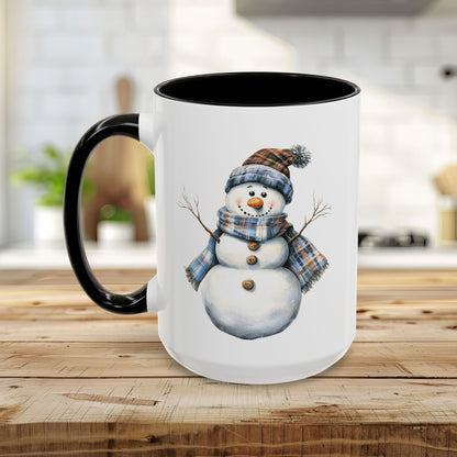 Country Blue Snowman Mug (11/15oz)
