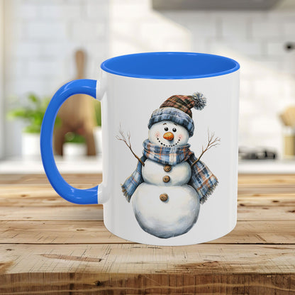 Country Blue Snowman Mug (11/15oz)