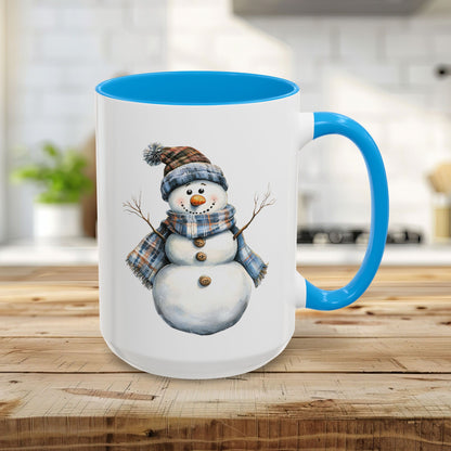 Country Blue Snowman Mug (11/15oz)
