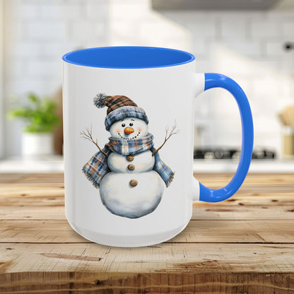 Country Blue Snowman Mug (11/15oz)