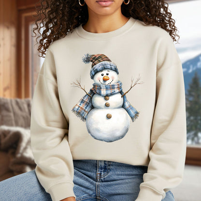 Country Blue Snowman Sweatshirt