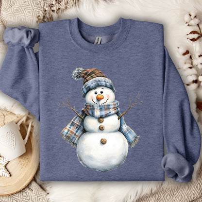 Country Blue Snowman Sweatshirt