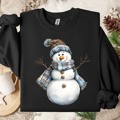 Country Blue Snowman Sweatshirt