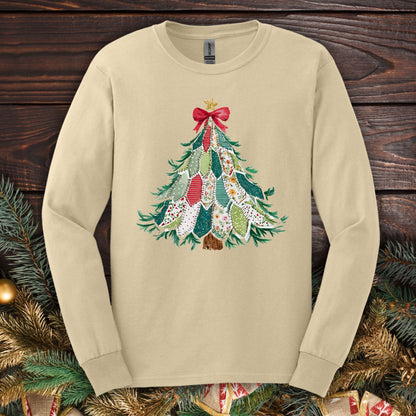 Country Christmas Tree Long Sleeve Tee