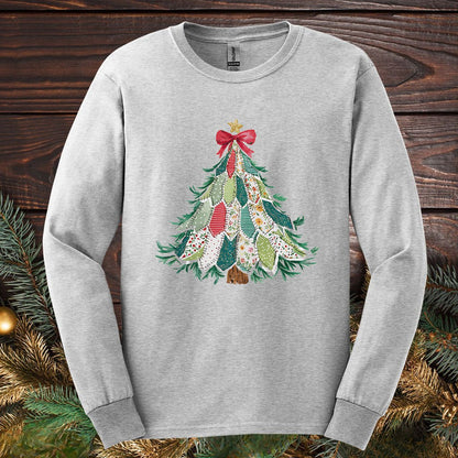 Country Christmas Tree Long Sleeve Tee