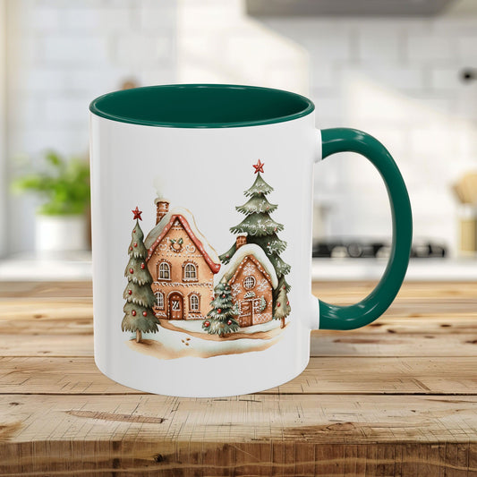 Cozy Holiday Gingerbread Houses Mug (11/15oz)