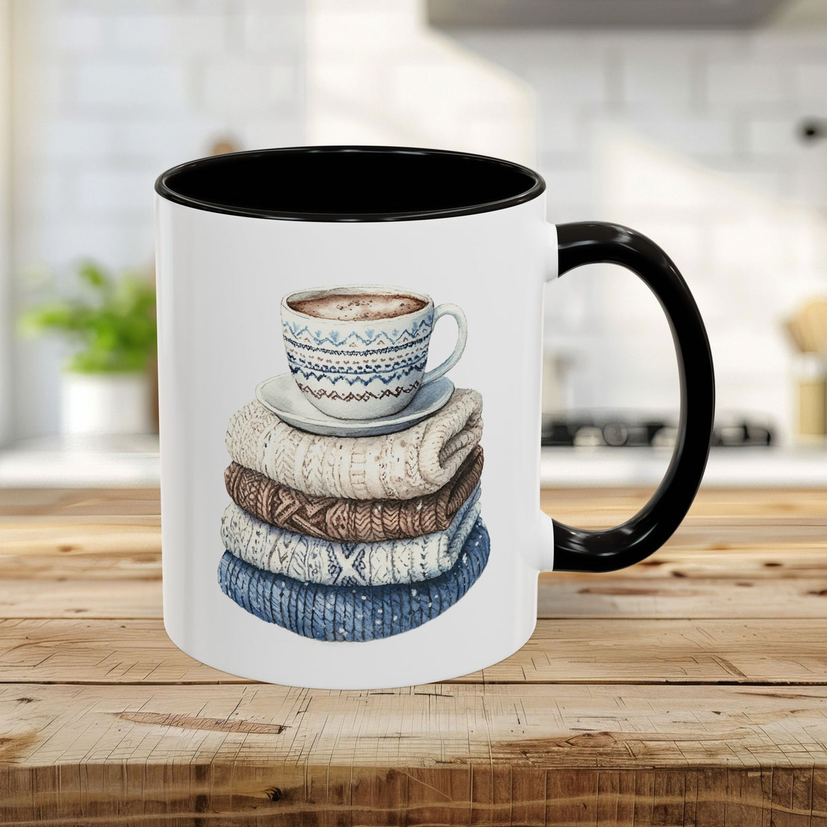 Cozy Winter Wool Sweaters Mug (11/15oz)