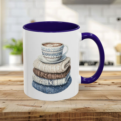 Cozy Winter Wool Sweaters Mug (11/15oz)